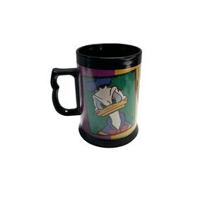 Donald Duck Angry Face Vintage Disney Thermo-Serv Handled Plastic Mug Cup Disney